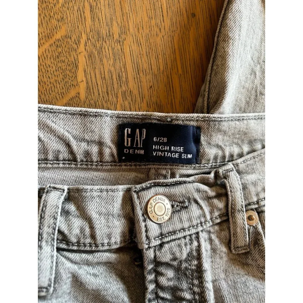 Gap High Rise Vintage Slim Women’s Jeans size 6 - Picture 9 of 11